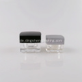 Fancy Square Clear Acryl Kosmetik Creme Glas